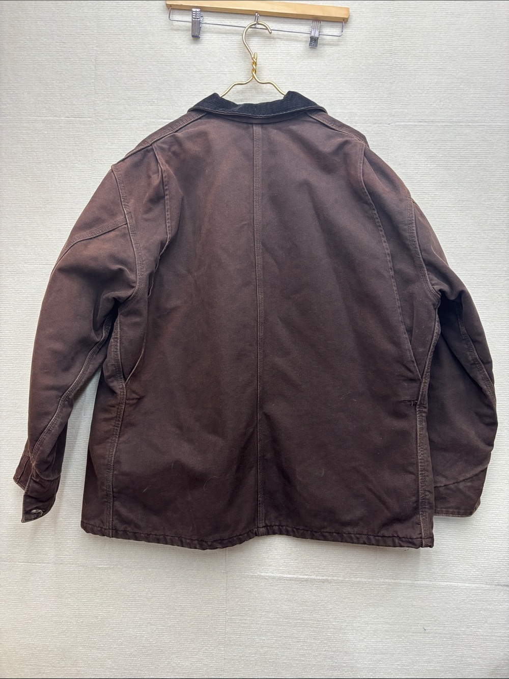 Carhartt 2XL vintage USA lined Canvas Duck Chore Jacket with Corduroy Collar - Picture 8 of 12